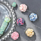 22mm Multi Color 3D Flower Acrylic Beads for DIY Beadable Pens & Jewelry Making