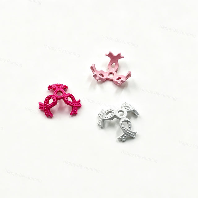 multi color awareness ribbon bead caps spacer for 20mm beads and DIY jewelry making