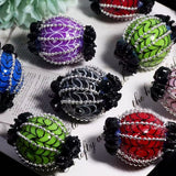 20mm Spider Web Pumpkin Round Beads for DIY Beadable Pens & Jewelry Making