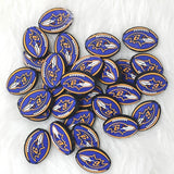 Ravens football silicone focal beads, sports beads