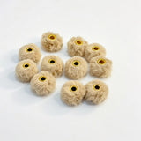 beige fuzzy spacer beads diy handmade stationery beadable pen craft supplies wholesale glitter