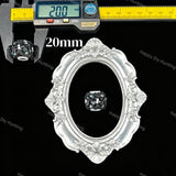 Black bow heart rhinestone beads 20mm, ornate craft beads for beadable pen DIY supplies