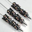 black doll focal bead beadable pens character theme for diy stationery and handmade gifts