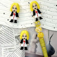 blonde horror lady character no hole pen toppers spooky movie theme for diy beadable pen making