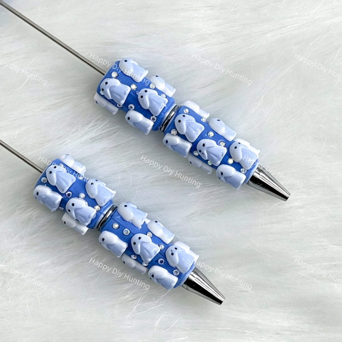 blue Richard beadable pens for DIY custom crafts and personalized pens