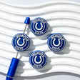 blue-white horseshoe IC football team silicone focal beads for DIY beadable pens and sports crafts