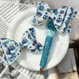 blue alien creature fabric bow beads decorative accessories for diy beadable pens handmade stationery