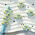 blue power girl character round rhinestone beads for diy beadable pens handmade craft supplies