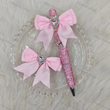 Heart shape fancy beads with bow