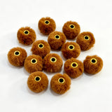 brown fuzzy spacer beads diy handmade stationery beadable pen craft supplies wholesale glitter