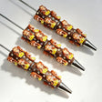 brown‑toned princess figurine bling beadable pens character theme for diy stationery and handmade gifts