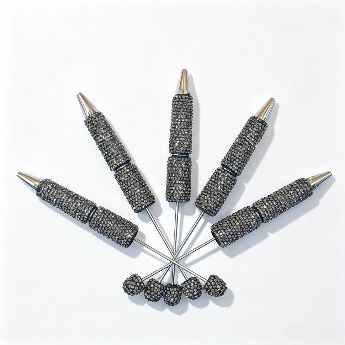 Rhinestone Beadable Pens Wholesale, Matches All Focal Beads & Pen Toppers