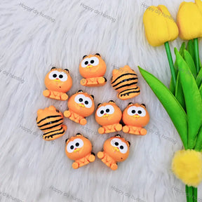 Cute cartoon cat PVC pen toppers no hole match silicone acrylic rhinestone beads for DIY beadable pens