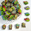 Lively cartoon turtle character acrylic focal beads for DIY beadable pens