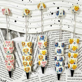 Cartoon animal‑patch PU cartoon character beadable pens, decorative diy craft pens compatible with silicone focal beads and pen toppers