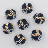 Black Skeleton with Rold Rhinestone Fancy Beads for DIY Beadable Pens