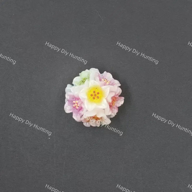 22mm 3D Flower Acrylic Beads for DIY Beadable Pens & Jewelry