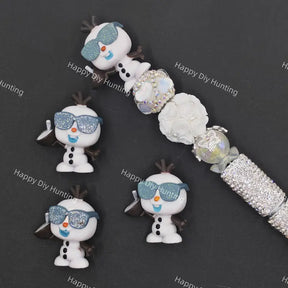 Cool  Sunglasses Snowman Focal Pen Topper