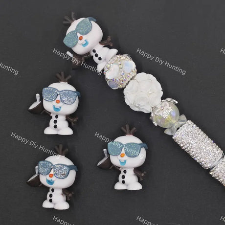 Cool  Sunglasses Snowman Focal Pen Topper