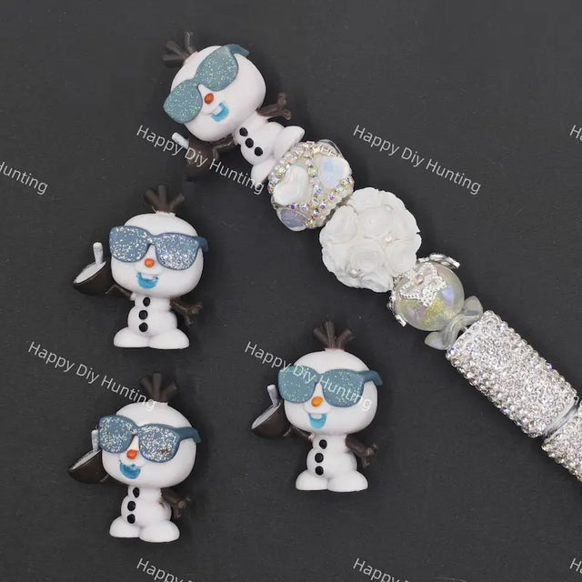 Cool  Sunglasses Snowman Focal Pen Topper