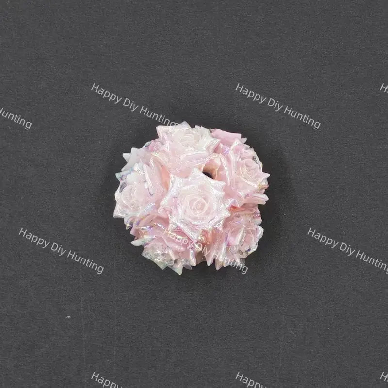 20mm 3D Flower Acrylic Beads for DIY Beadable Pens & Jewelry