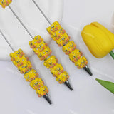 Halloween Yellow Cartoon Bird Beadable Pens Wholesale, Beadable Pens Supplies