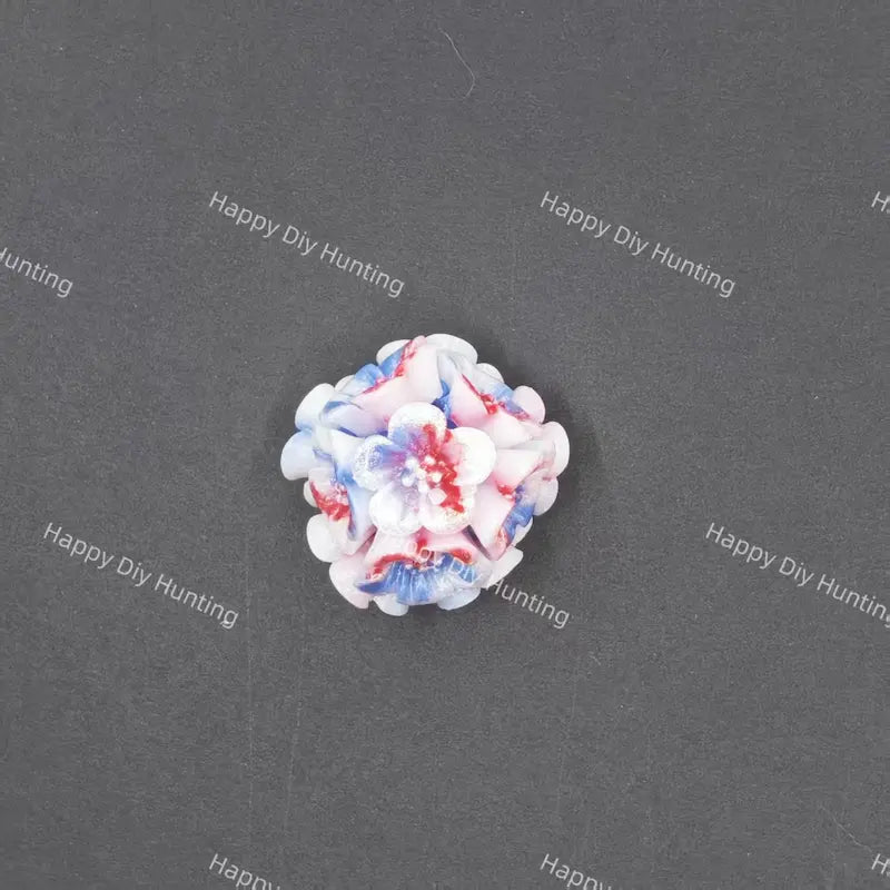 22mm 3D Flower Acrylic Beads for DIY Beadable Pens & Jewelry