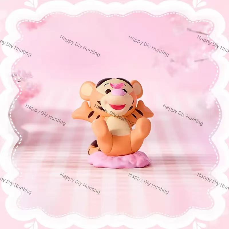 cherry blossom bear and friends character pen toppers no hole solid PVC floral stationery decor