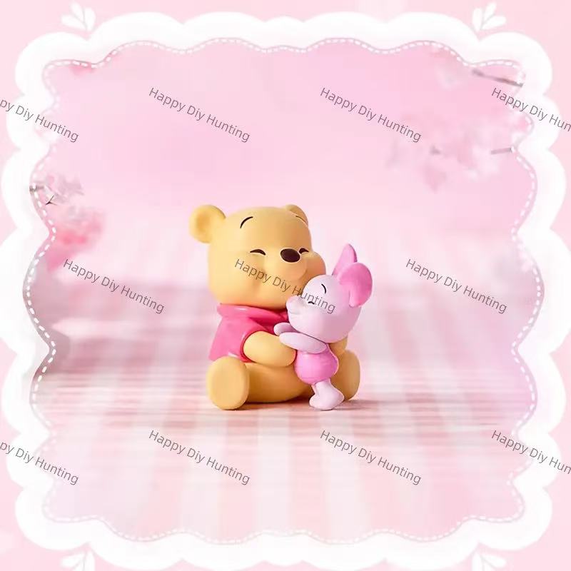 cherry blossom bear and friends character pen toppers no hole solid PVC floral stationery decor