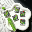 Christmas Dinosaur Quote Silicone Focal Beads for custom beadable pen handmade DIY craft projects