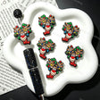 Christmas Reindeer Silicone Focal Beads for custom beadable pen handmade DIY craft projects