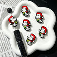 Christmas Santa Hat Dog Character Silicone Focal Beads for beadable pen DIY craft projects