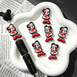 Christmas Dress‑Up Cartoon Character Silicone Focal Beads for beadable pen DIY craft projects