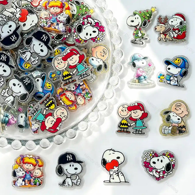 classic cartoon friends acrylic focal beads for DIY beadable pens keychains and handmade jewelry crafts