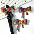 color block brown dog bow silicone focal beads for DIY pens and pet lover handmade crafts