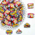 colorful bingo game acrylic focal beads for DIY pens and bingo-themed handmade jewelry
