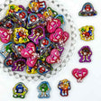 colorful candy character acrylic focal beads for DIY pens and sweet-themed handmade jewelry