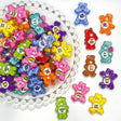 colorful cartoon bear acrylic focal beads for DIY pens and cute jewelry crafts