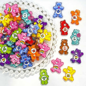 colorful cartoon bear acrylic focal beads for DIY pens and cute jewelry crafts