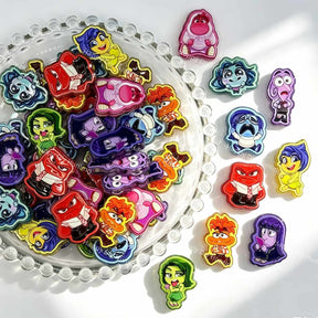 colorful cartoon emotional character acrylic focal beads for DIY pens and fun jewelry crafts