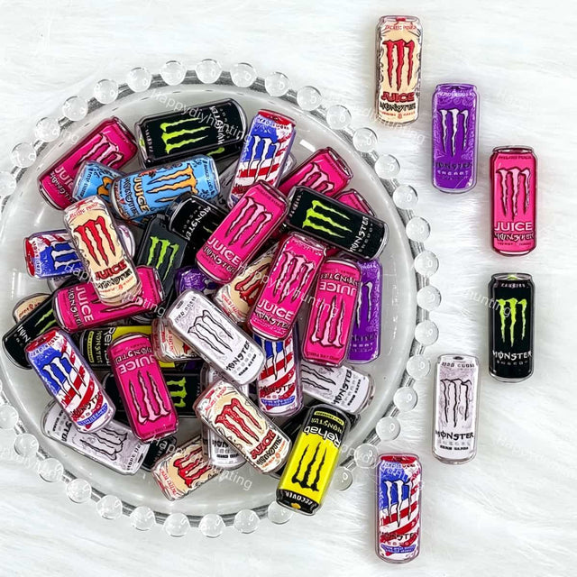 colorful energy drink can acrylic focal beads for DIY beadable pens and jewelry crafts