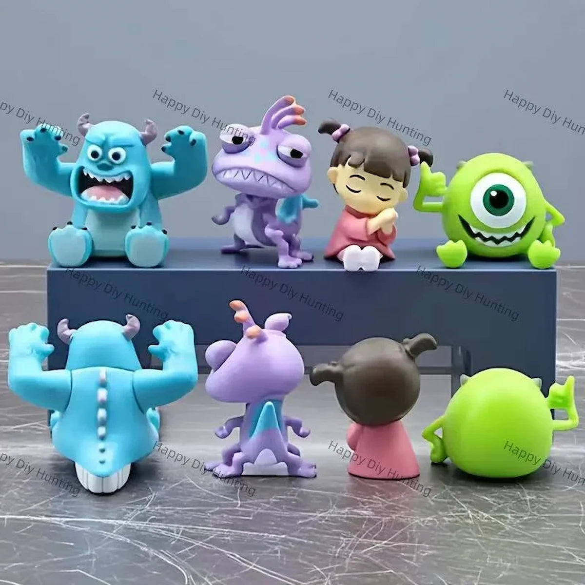 colorful monster character pen toppers no hole solid PVC kids stationery decor