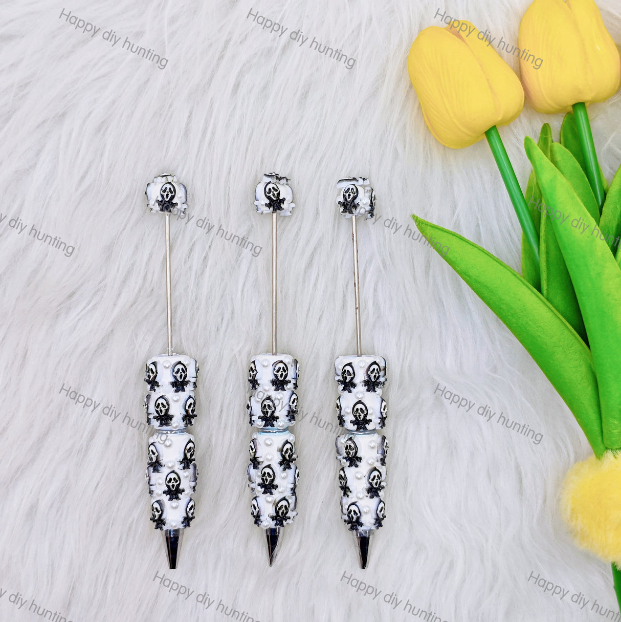 Dark Horror Mask Ghostface Beadable Pen