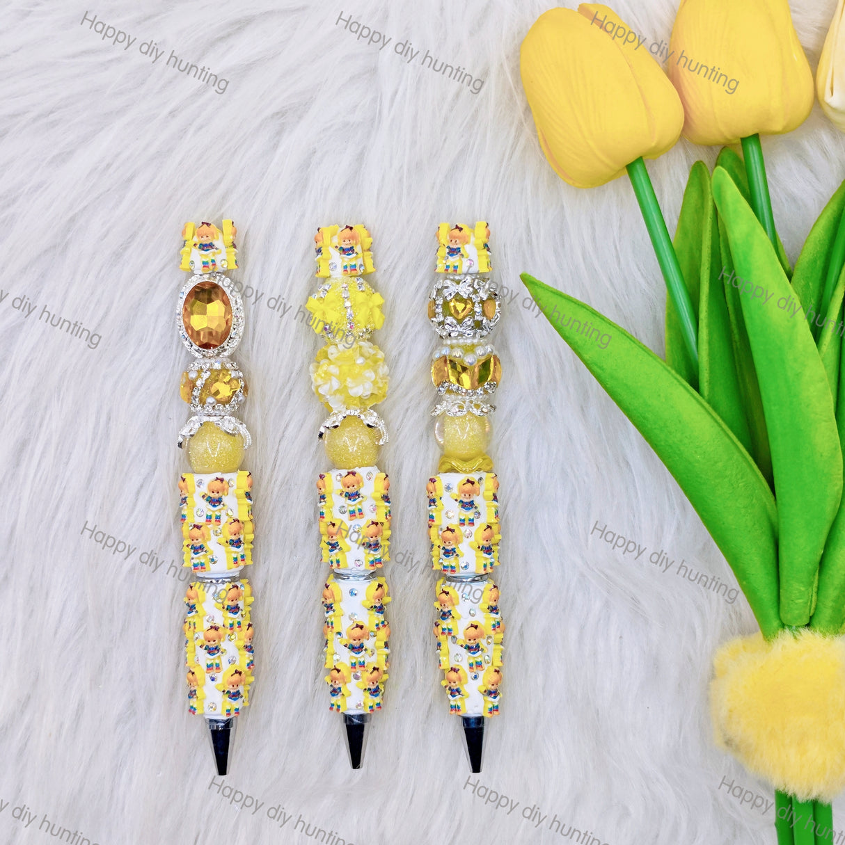 Cartoon Girl Beadable Pen