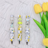 Cute White Cartoon Puppy Beadable Pen