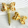 cream yellow bear bow beads for DIY beadable pens and jewelry crafts