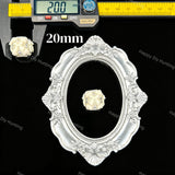 Cream off‑white bow heart rhinestone beads 20mm, ornate craft beads for beadable pen DIY supplies