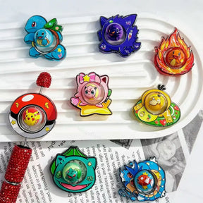 Cute cartoon monster shaped acrylic focal beads for DIY beadable pens and handmade craft supplies
