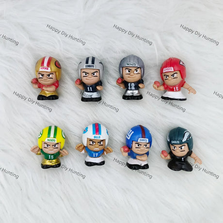 cute football player character pen toppers no hole for diy beadable pen craft supplies