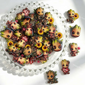 cute tree creature acrylic focal beads for DIY pens and woodland-themed jewelry crafts